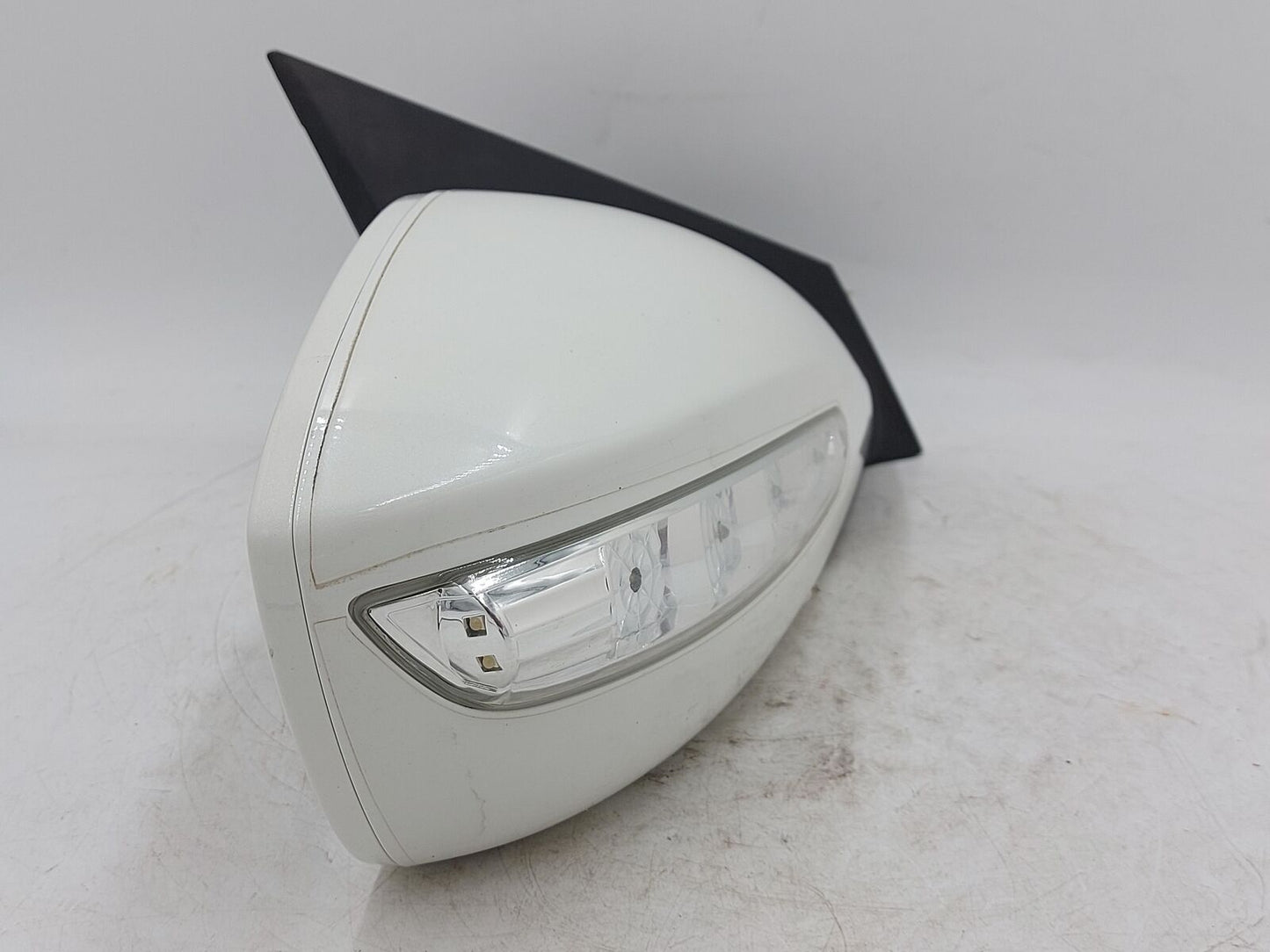 11-15 Hyundai Sonata RH Right Door Mirror White Blind Spot *Cracked 3m Pitted*