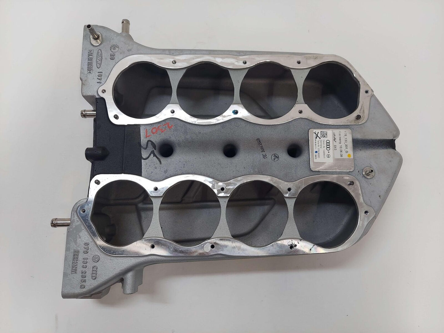 08-10 AUDI R8 INTAKE MANIFOLD UPPER 4.2L 079133201Q 079133205Q