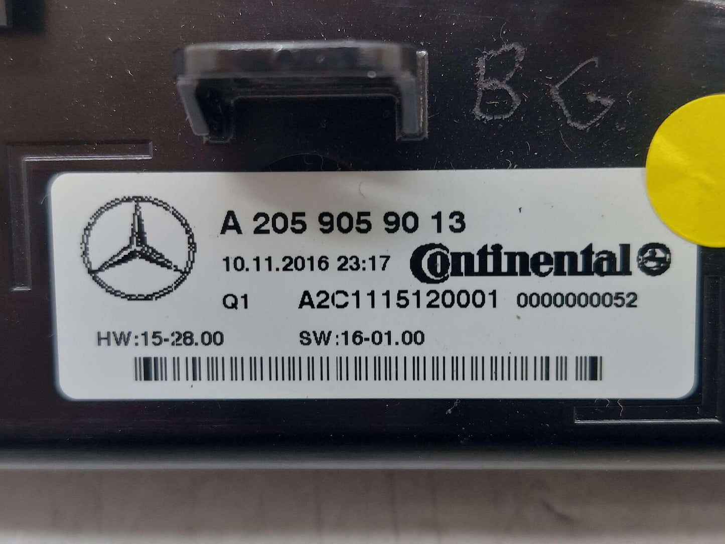 15-19 MERCEDES C63S AMG W205 FRONT HEATER AC A/C CONTROL *SCRATCHED*