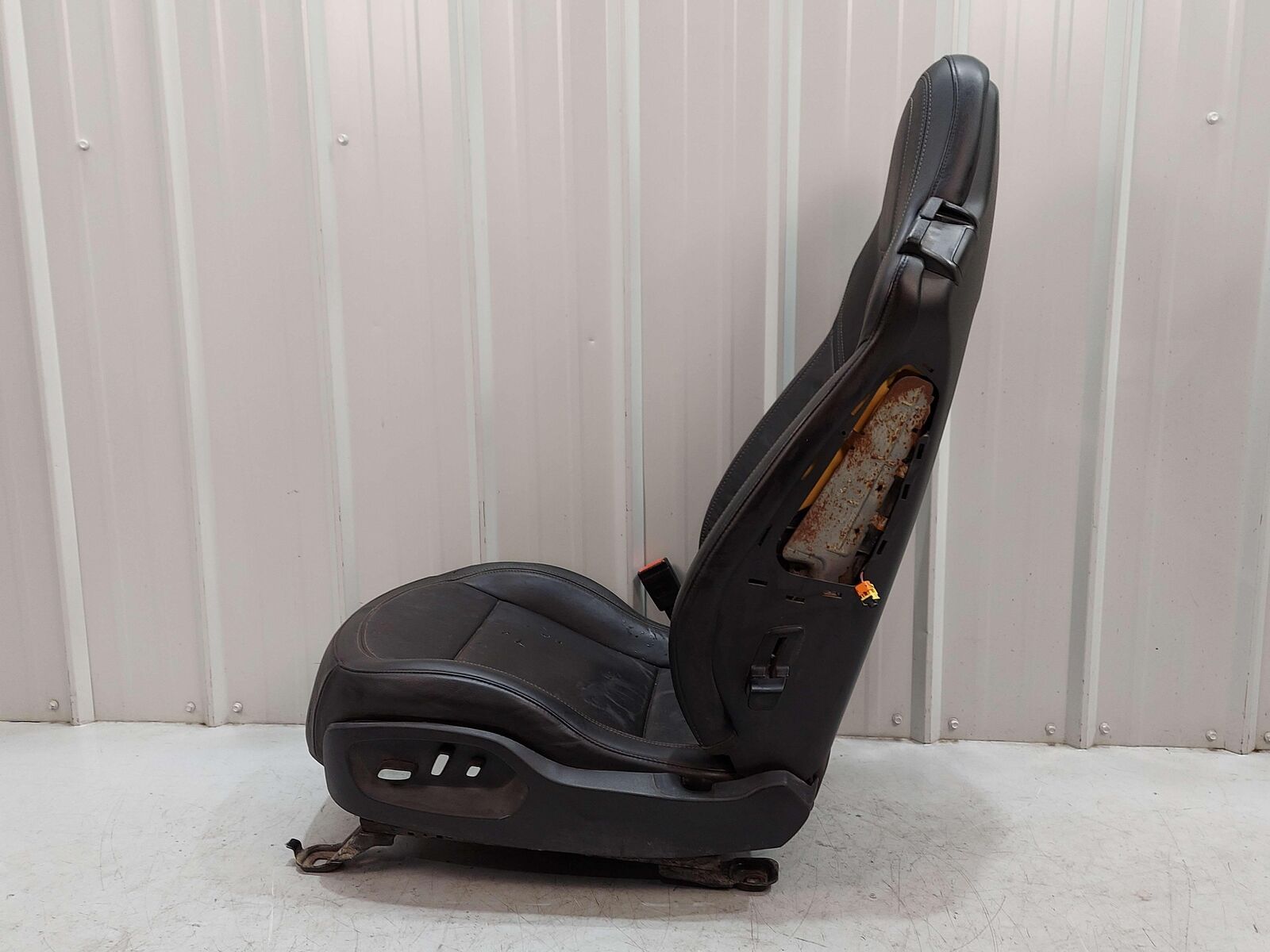 16-19 Chevrolet Corvette Front LH Left Seat Black *Parts Only! Fire Damage!*