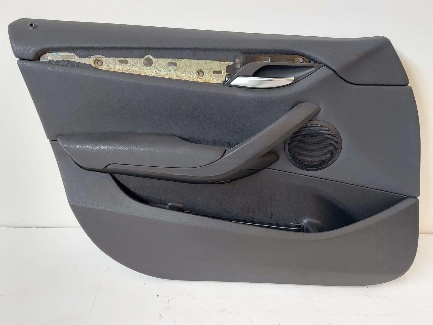 13-15 BMW X1 E84 Front LH Left Door Card Inner Trim Panel Black Leatherette