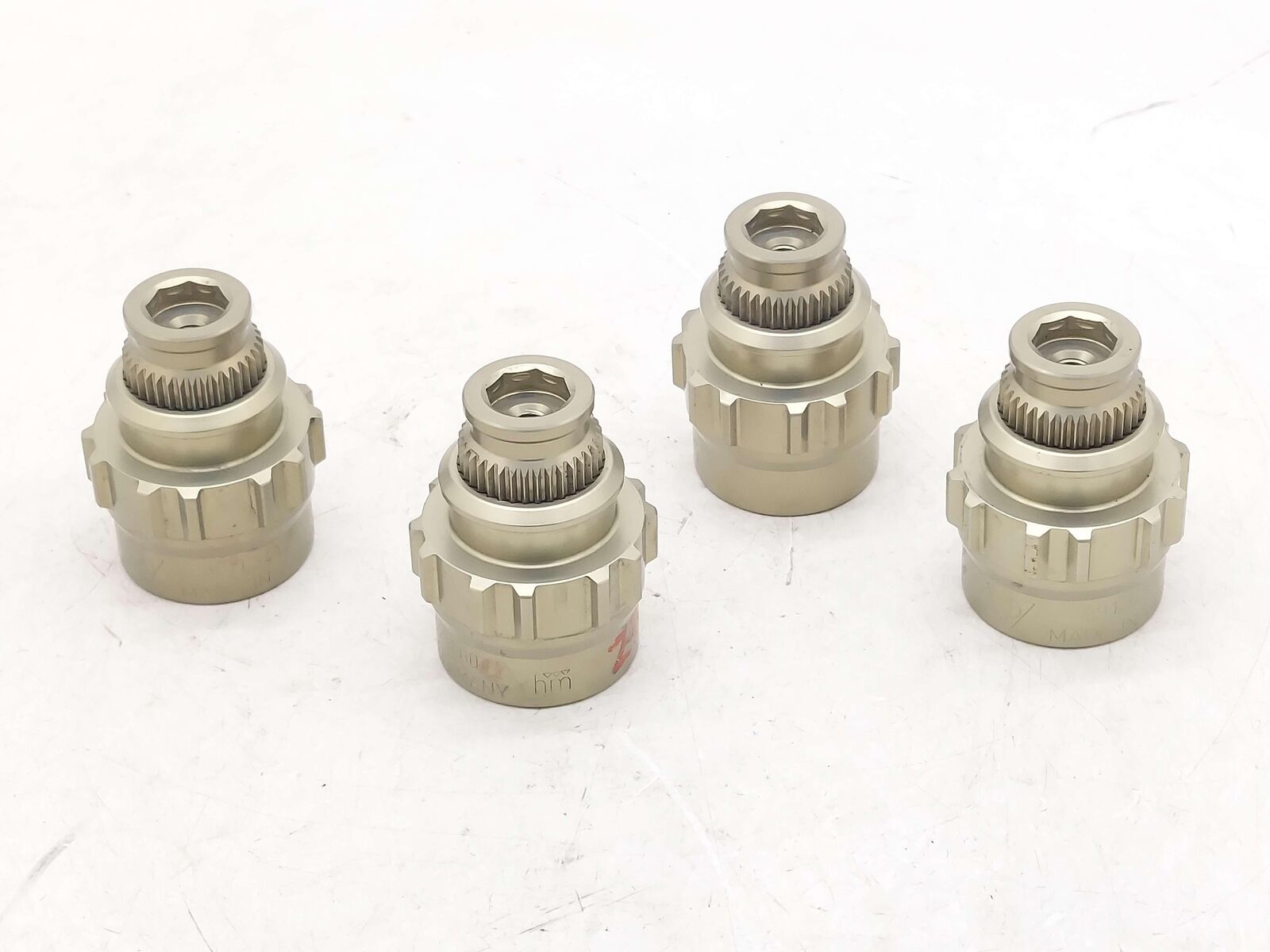 14-19 PORSCHE 911 991 GT3 CENTER LOCK WHEEL LUG NUT LOCKING DEVICE SET OF 4