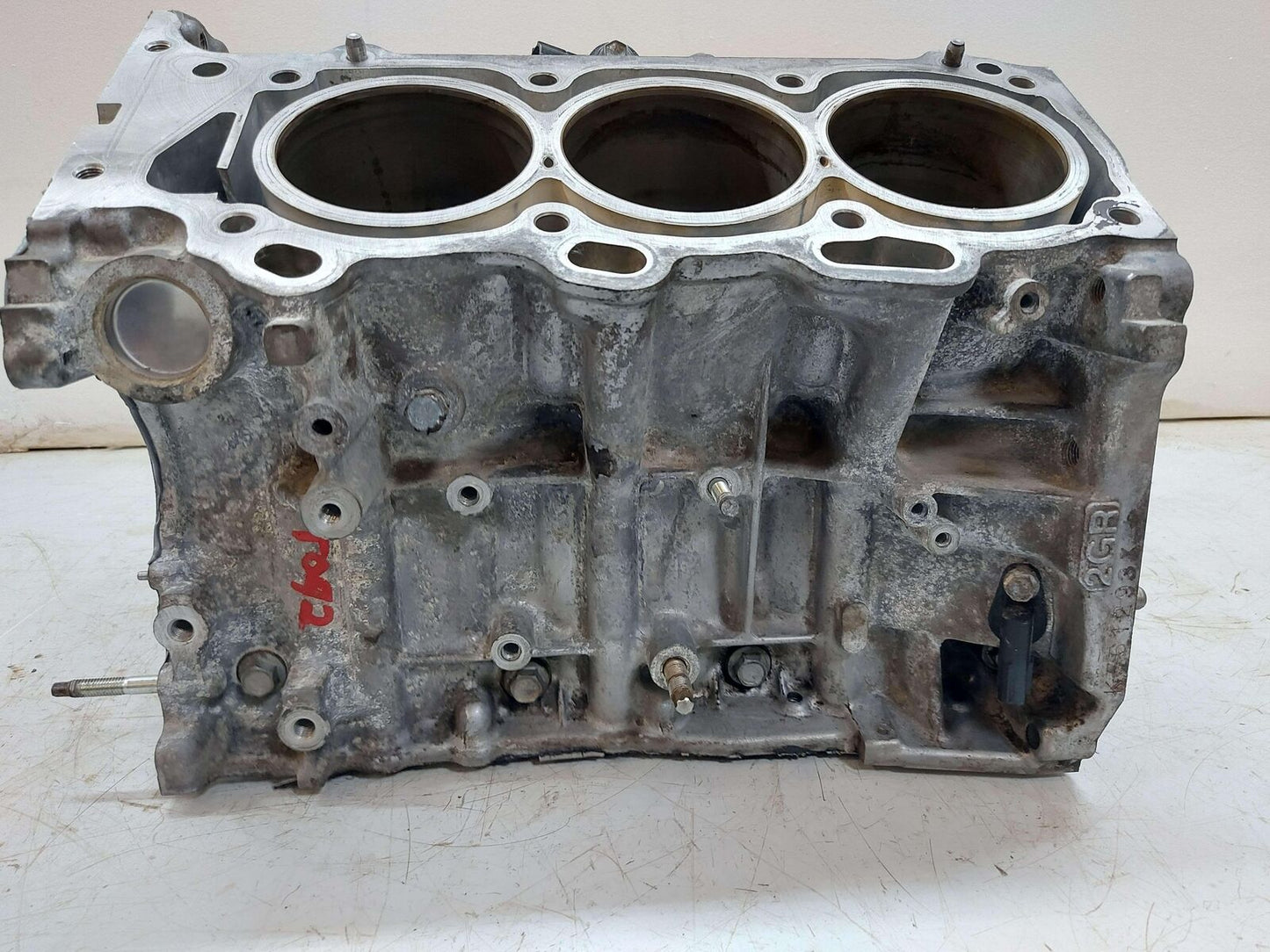 16-22 Lexus RX450 Hybrid Engine Motor Cylinder Block 3.5L 2GRFXS 1140109A11