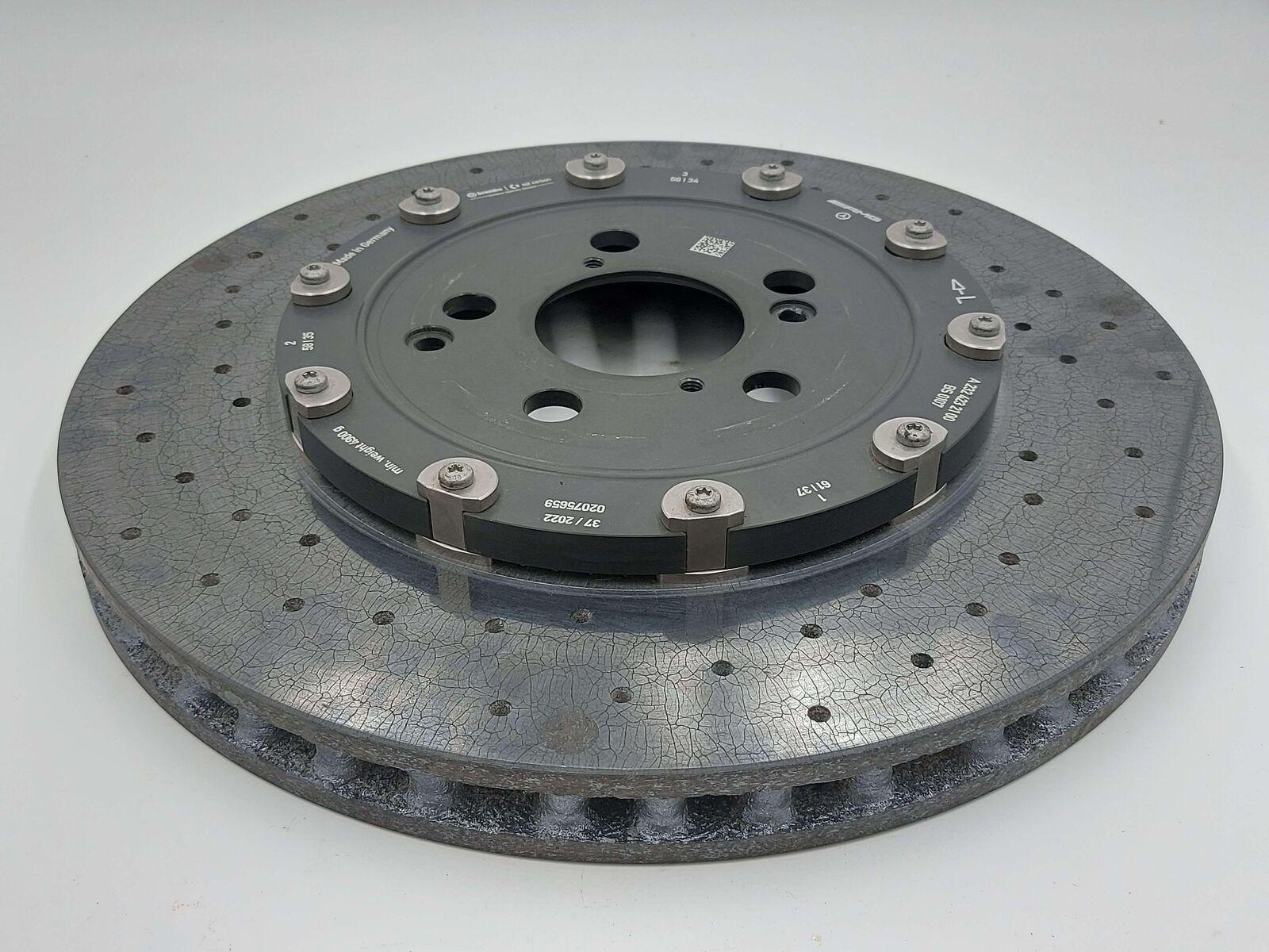 2022 MERCEDES AMG SL63 R232 REAR LEFT BRAKE DISC ROTOR CARBON CERAMIC