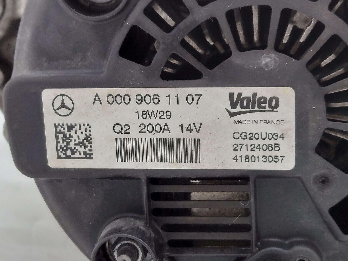 18-20 Mercedes E63s AMG W213 Alternator A0009061107