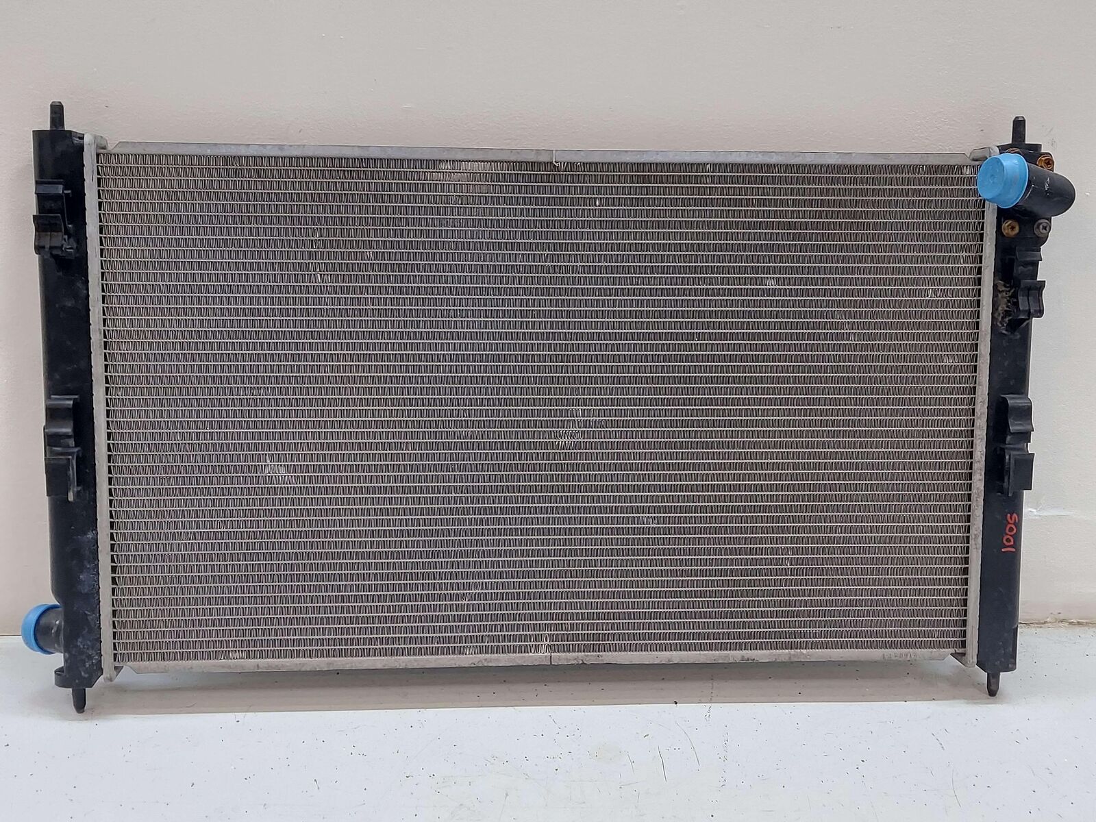 08-15 MITSUBISHI LANCER RALLIART TURBO 4B11 RADIATOR 1350A050 *FINS BENT*