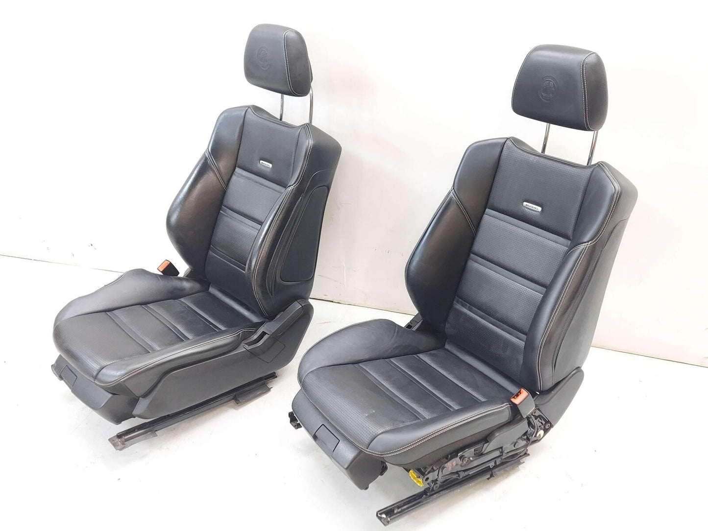 12-18 Mercedes W218 CLS63S AMG FRONT SEAT LEFT RIGHT SET BLACK NAPPA LEATHER