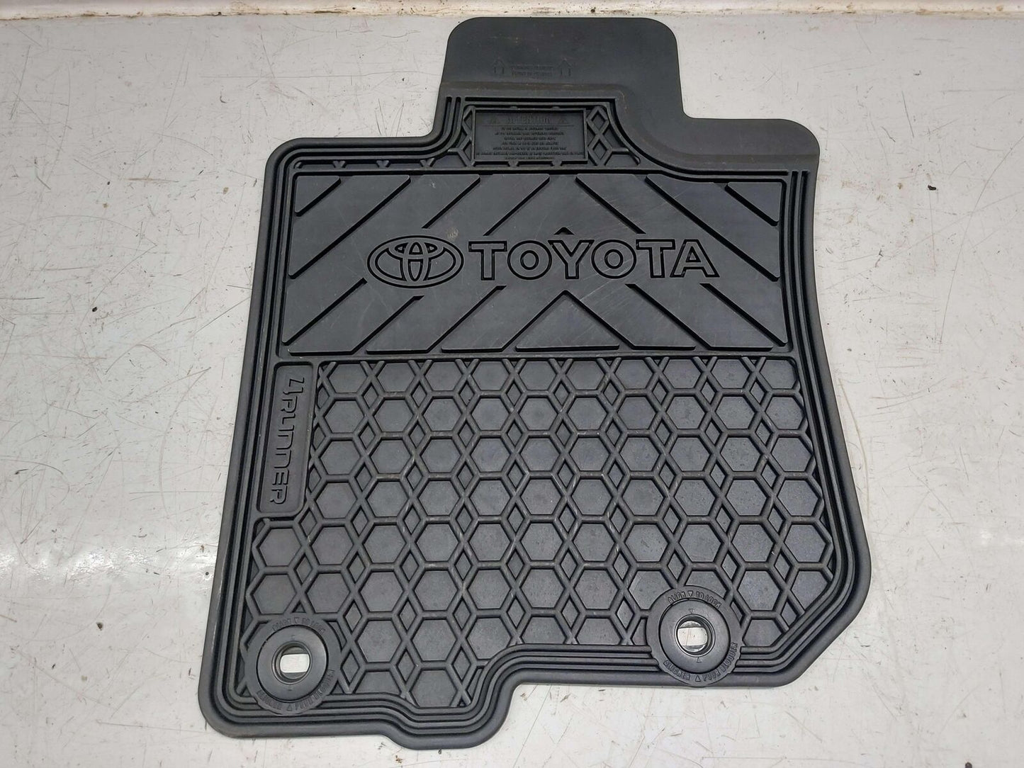 OEM 2020 TOYOTA 4RUNNER SET OF 4 ALL WEATHER FLOOR MAT MATS BLACK PU320-89010-04