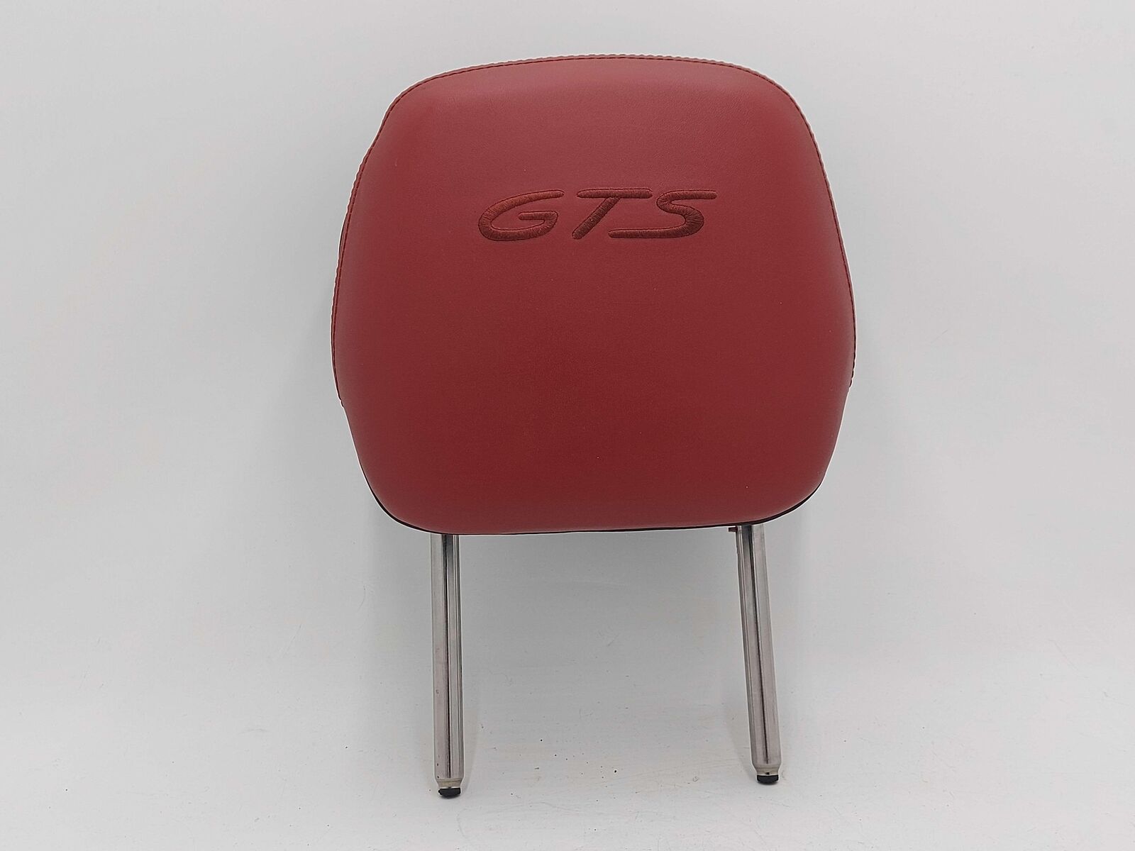 2017 PORSCHE CAYENNE GTS 958 REAR RIGHT HEADREST GARNET RED GTS CREST *NOTE