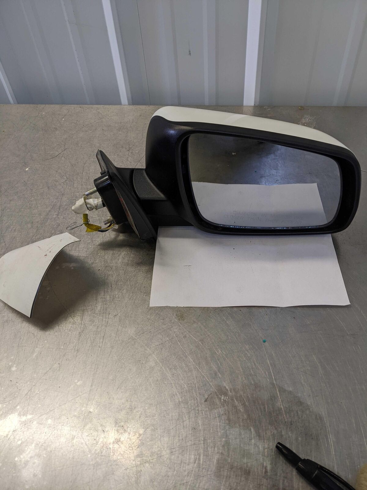 08-14 MITSUBISHI LANCER RH Right Door Mirror *3M Peeling* White 3m Heated