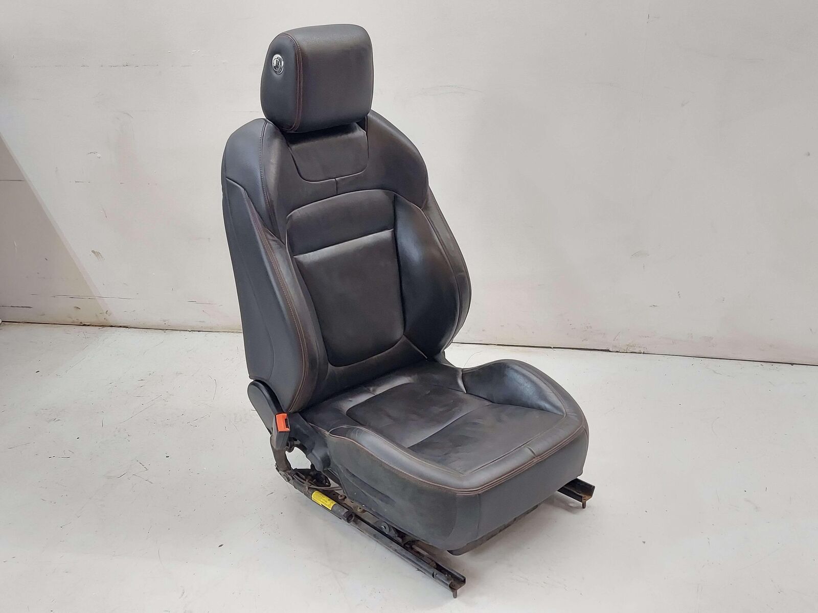 14-15 JAGUAR XF X250 FRONT LEFT SEAT CHARCOAL BLACK LEATHER 18 WAY ADJUSTABLE