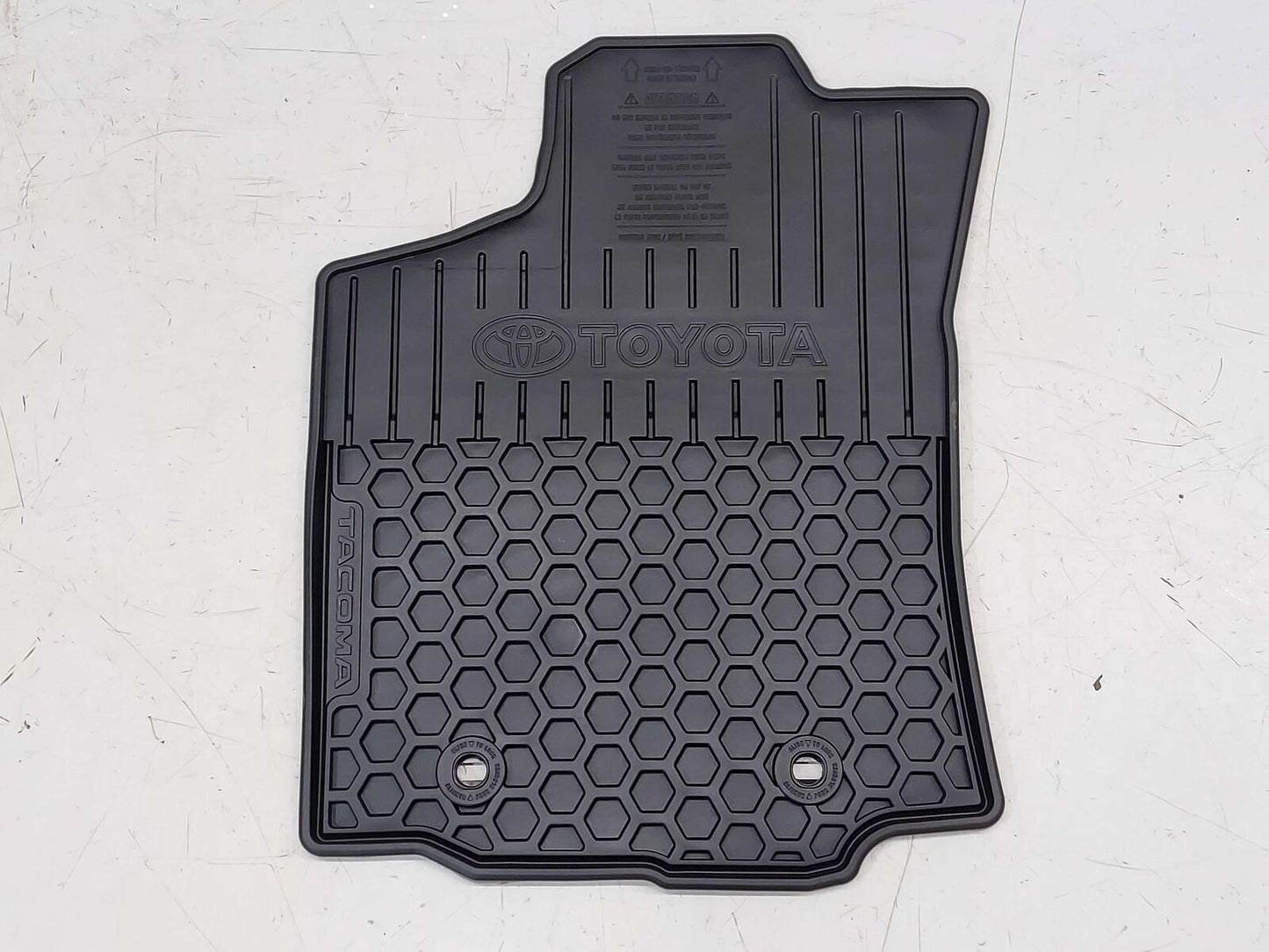 2018 TOYOTA TACOMA FLOOR MAT BLACK ALL WEATHER RUBBER OEM CREW CAB *NEW IN BAG*