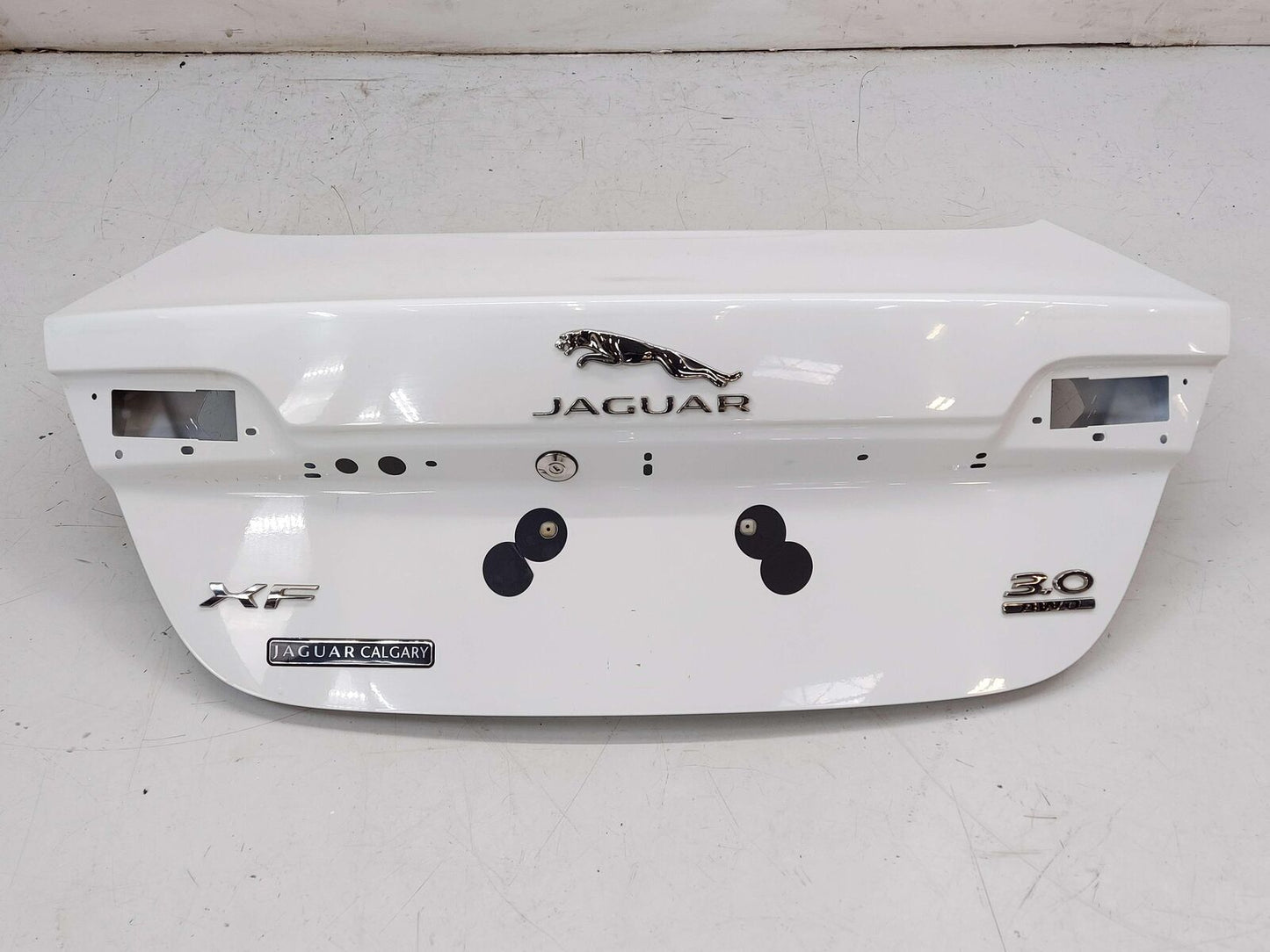 12-15 JAGUAR XF X250 BARE SHELL DECK TRUNK LID POLARIS WHITE