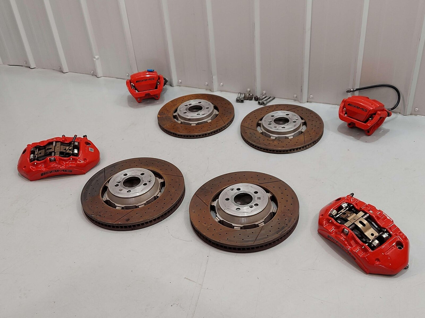 18-20 Mercedes E63s Caliper Brake Set Red *Singles Avaliable* Sedan/Wagon 17K KM