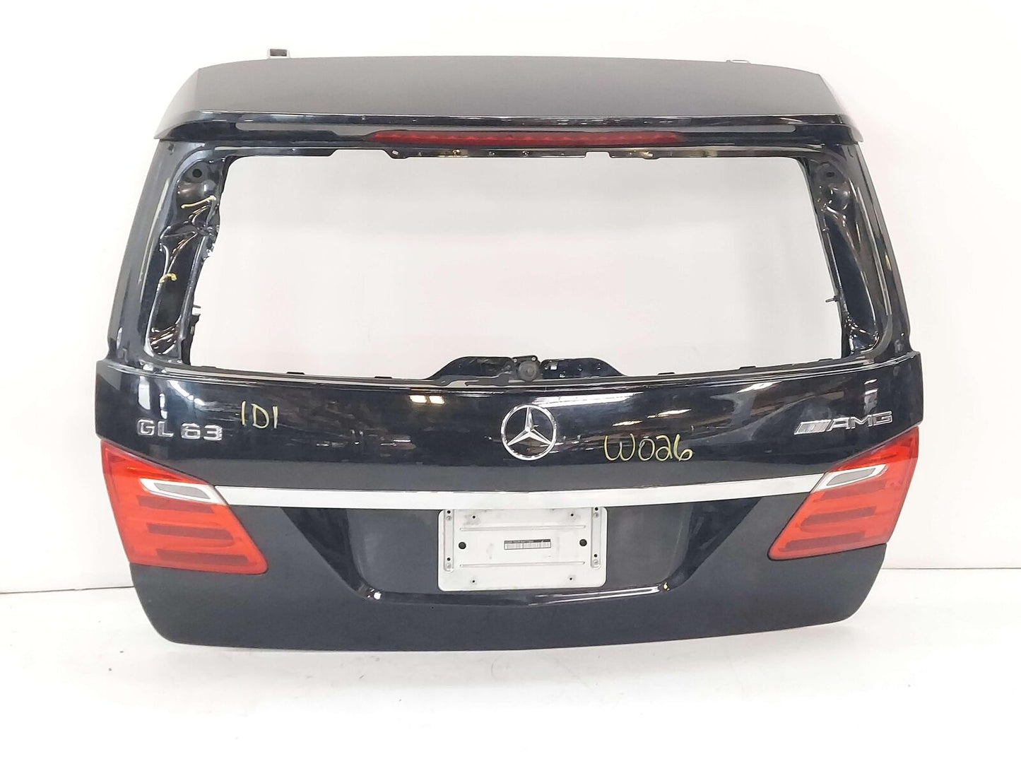 13-16 MERCEDES GL63 AMG X166 TRUNK DECK LID LIFT GATE W/ SPOILER & LAMPS BLACK