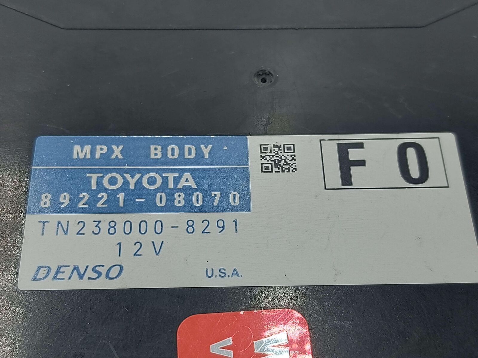 11 12 13 TOYOTA SIENNA 89221-08070 multiplex relay module