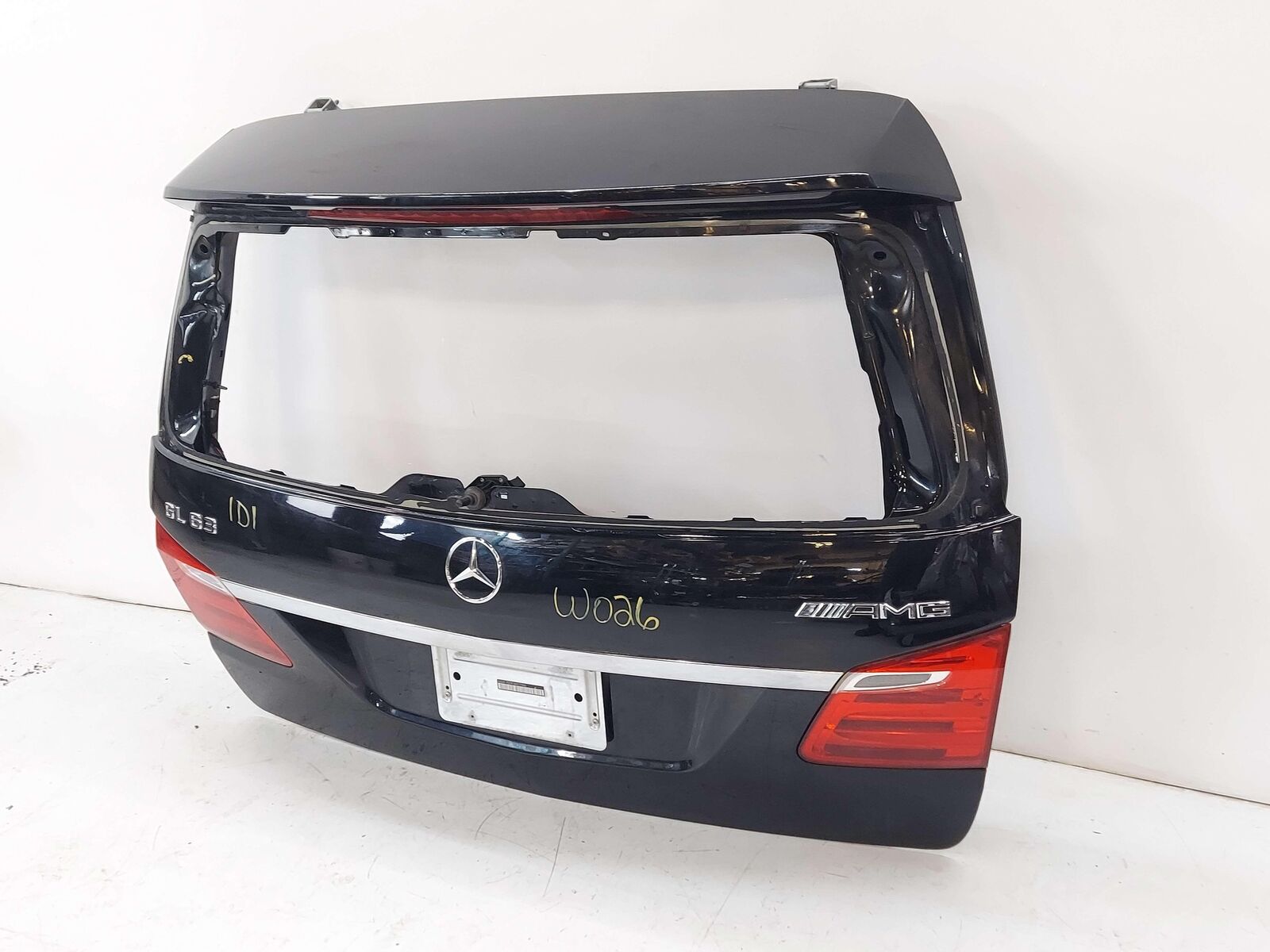 13-16 MERCEDES GL63 AMG X166 TRUNK DECK LID LIFT GATE W/ SPOILER & LAMPS BLACK