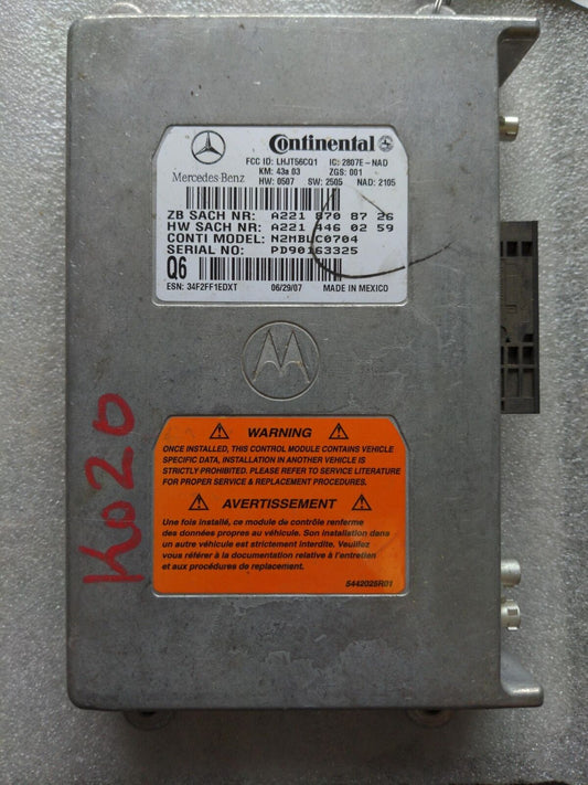 00-12 MERCEDES ML320 2218708726 Communication Module