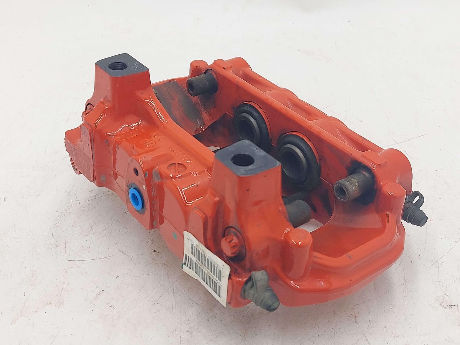 11-18 PORSCHE CAYENNE GTS 958 REAR LEFT BRAKE CALIPER RED 7P5615403BA 7P0615423