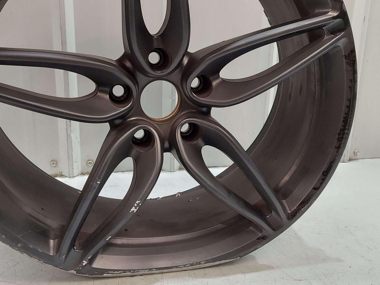 2016 MCLAREN 540C WHEEL RIM 19X8 BLACK 10 SPOKE ALLOY 13B0929CP *NOTE