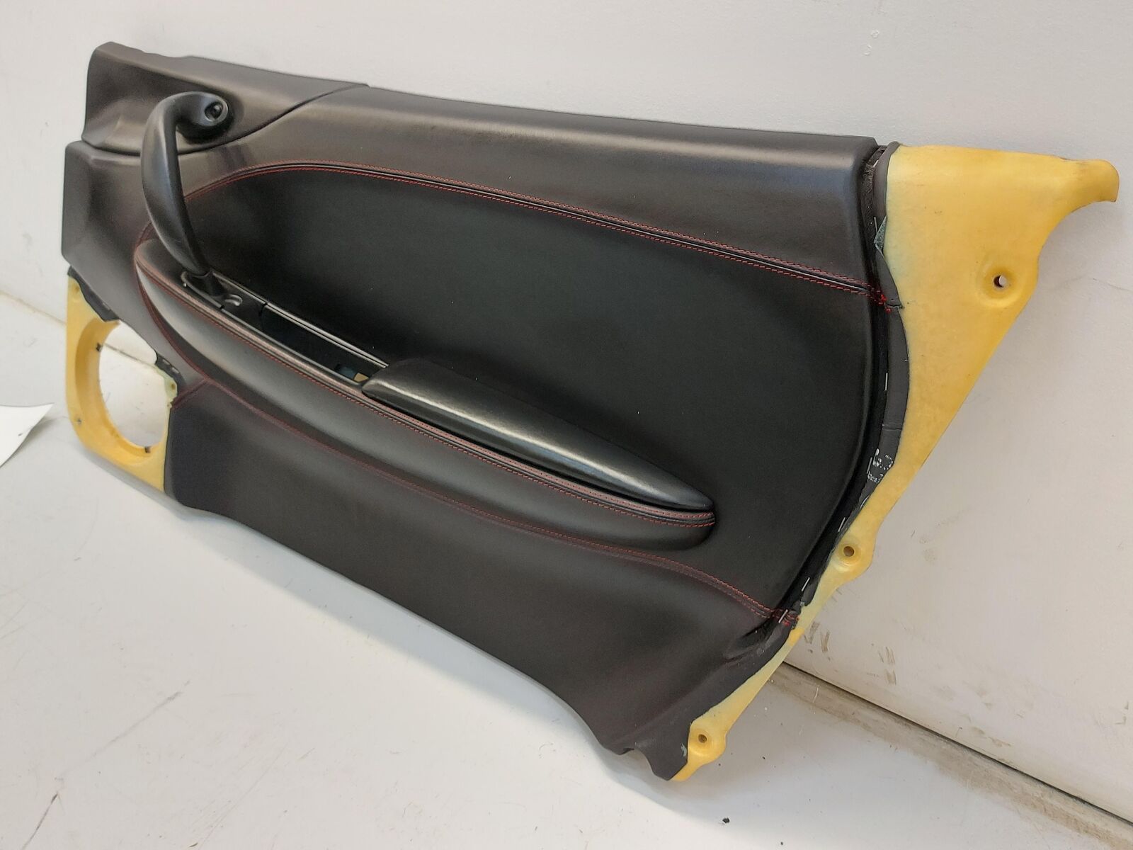 2000 FERRARI 360 MODENA Right Front Door Trim Panel Rh Black W/ Red Stitching