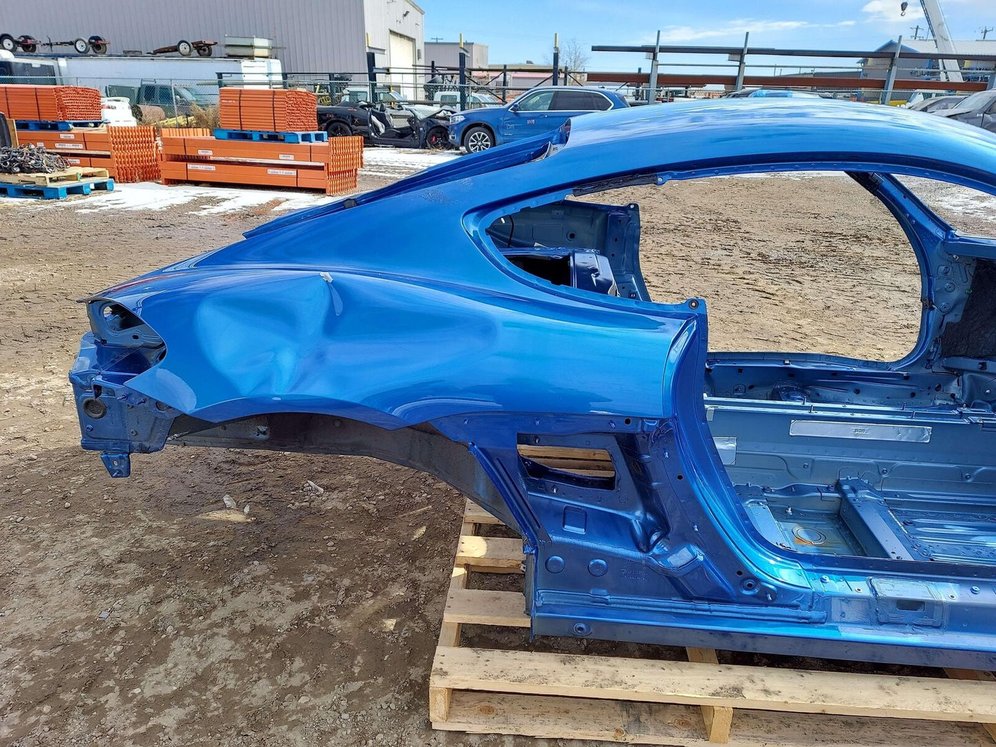 14-16 PORSCHE CAYMAN GT4 981 RIGHT QUARTER PANEL SAPPHIRE BLUE M5J *CUSTOM CUT