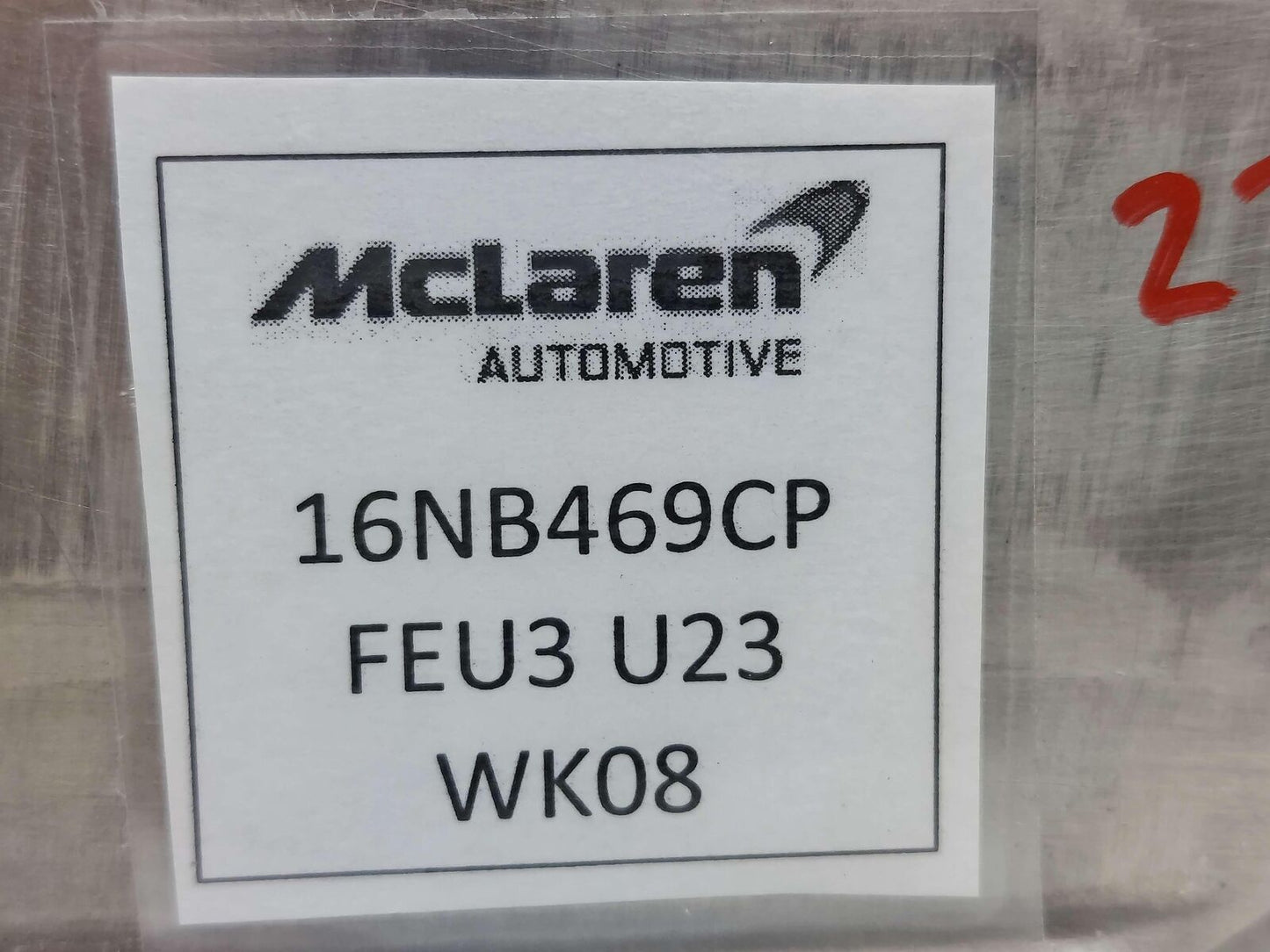 2023 McLaren Artura Center Dash Bracket 16NB469CP