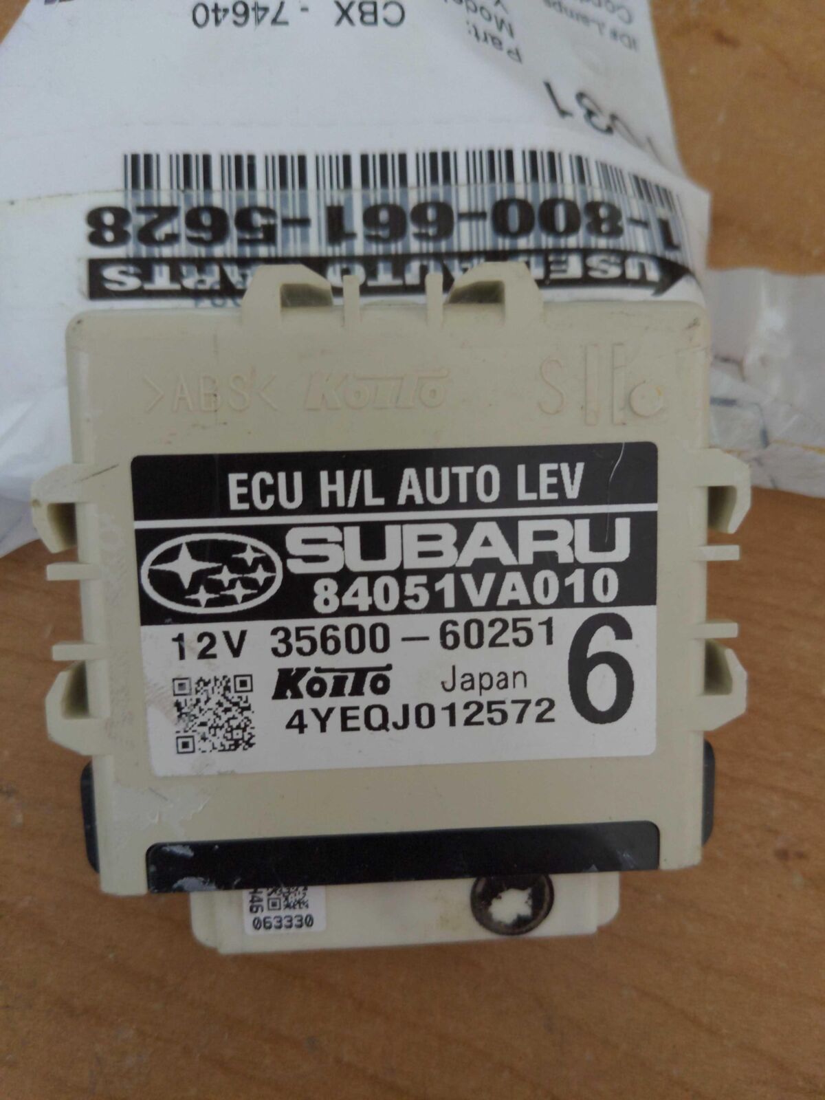 15 16 SUBARU WRX 84051va010 Headlight Lamp Level Module