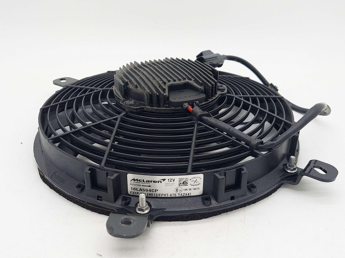 2023 McLaren Artura Front Electric Cooling Fan Motor RH Right 16LA594CP 3K KM