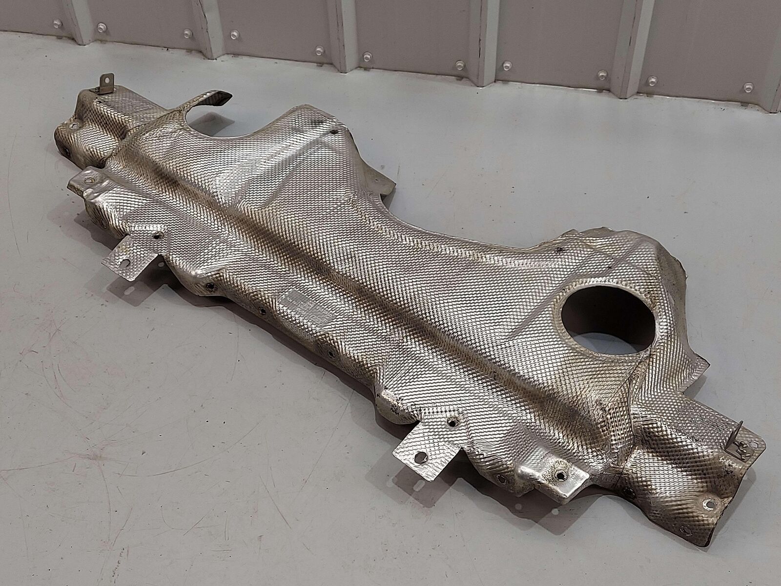 2009 Audi R8 Forward Muffler Exhaust Manifold Heat Shield 420825613B 54K KMS