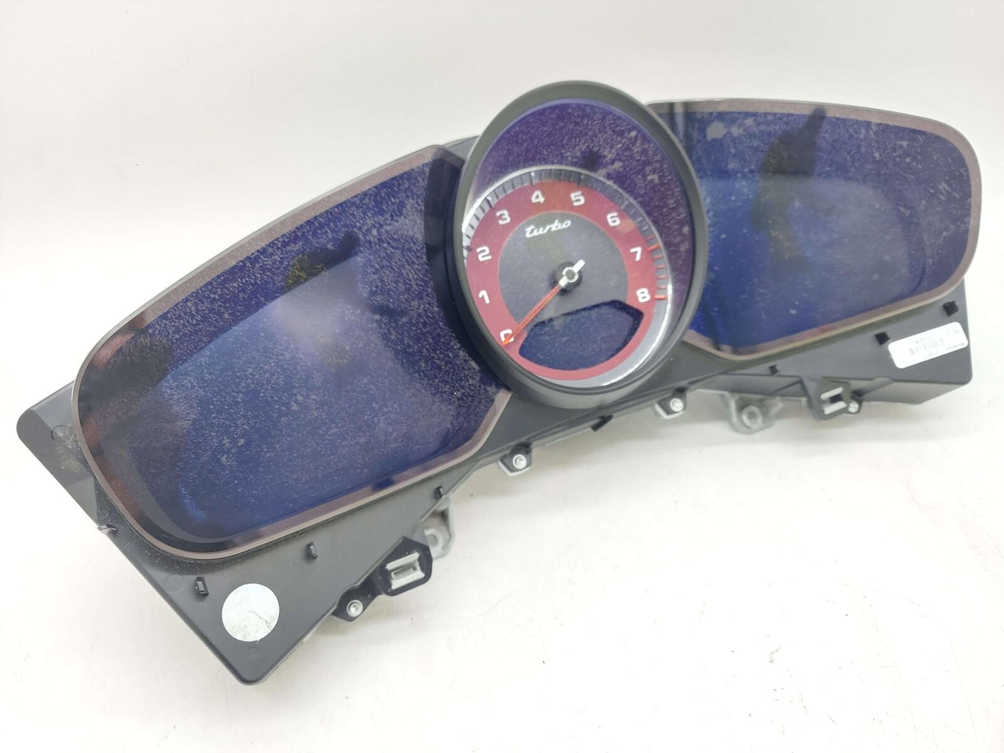 17-18 PORSCHE PANAMERA 971 G2 INSTRUMENT SPEEDOMETER GAUGE CLUSTER TURBO RED KPH