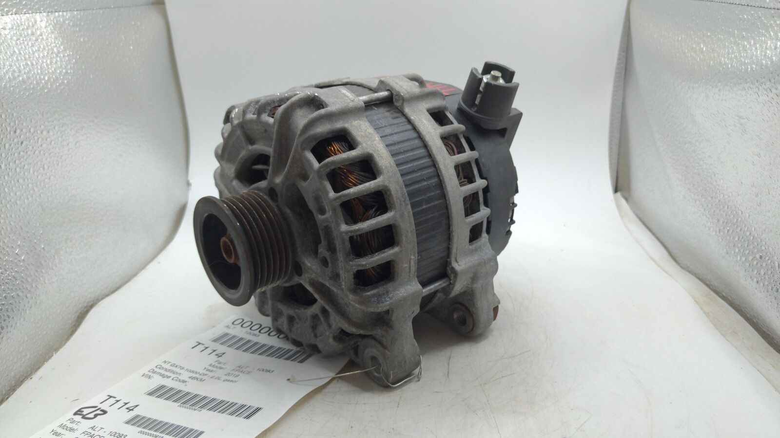 17-20 JAGUAR F-PACE 2.0L Alternator GX73-10300-DF 46K KM'S