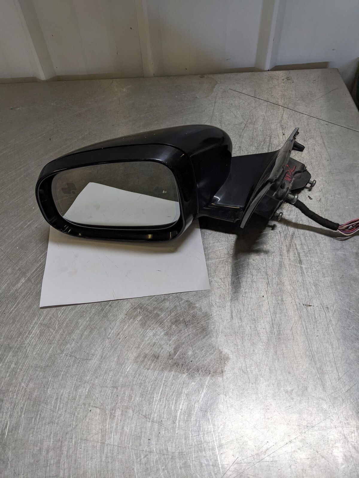 10-15 JAGUAR XF LH Left Door Mirror Black Blind Spot Alert