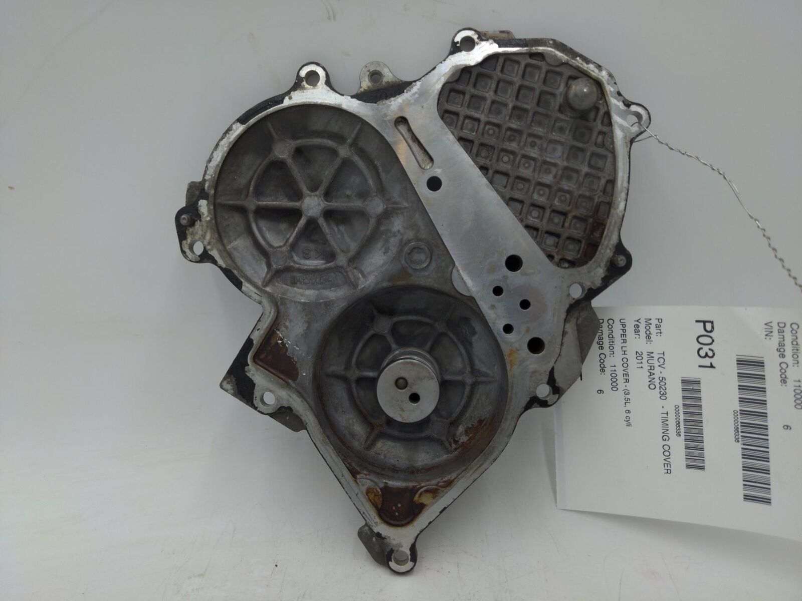 09-14 Nissan Murano Front Upper LH Left Timing Cover 3.5L 6 cylinder