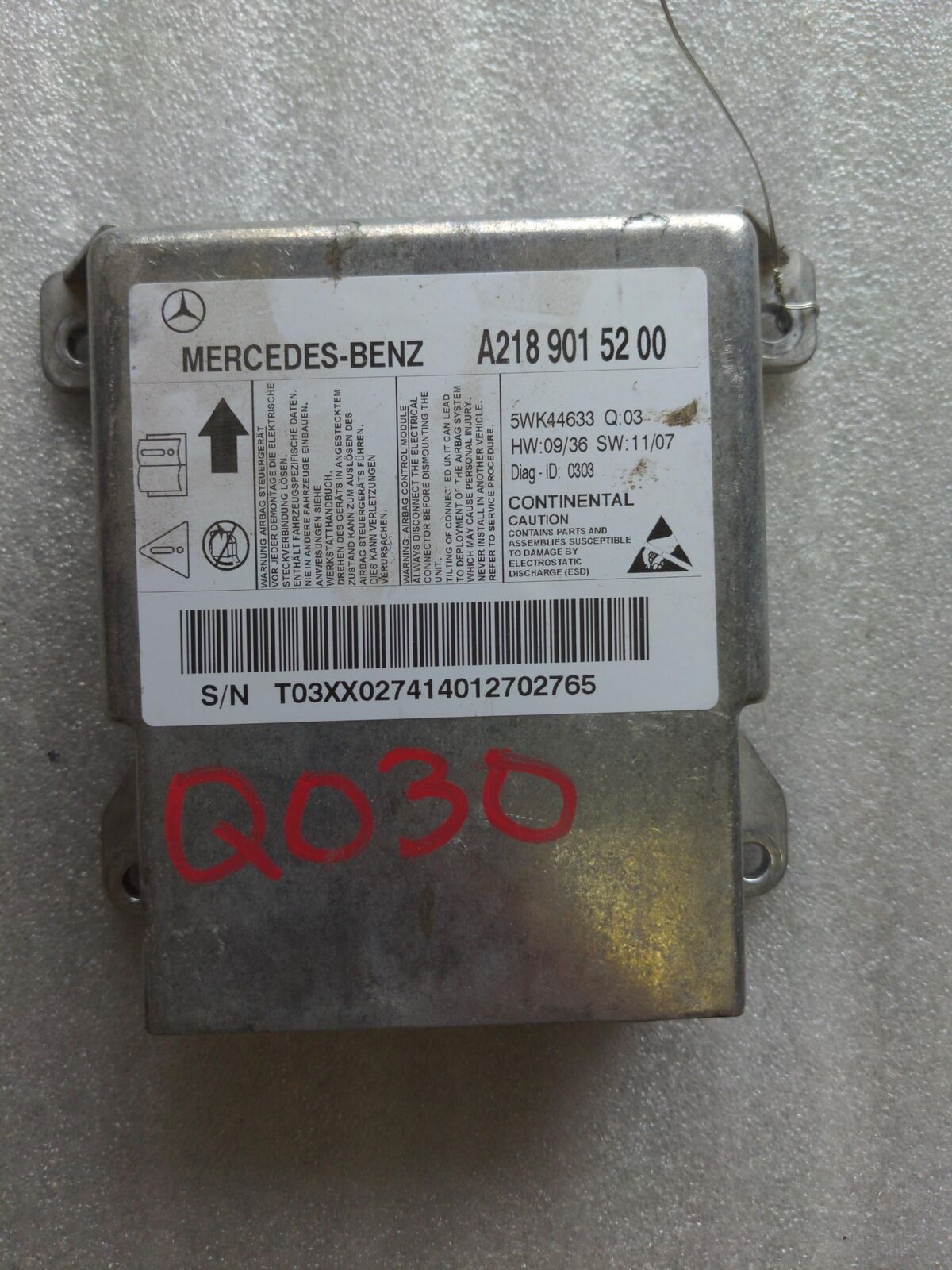 13 14 18 MERCEDES CLS550 A2189015200 good module