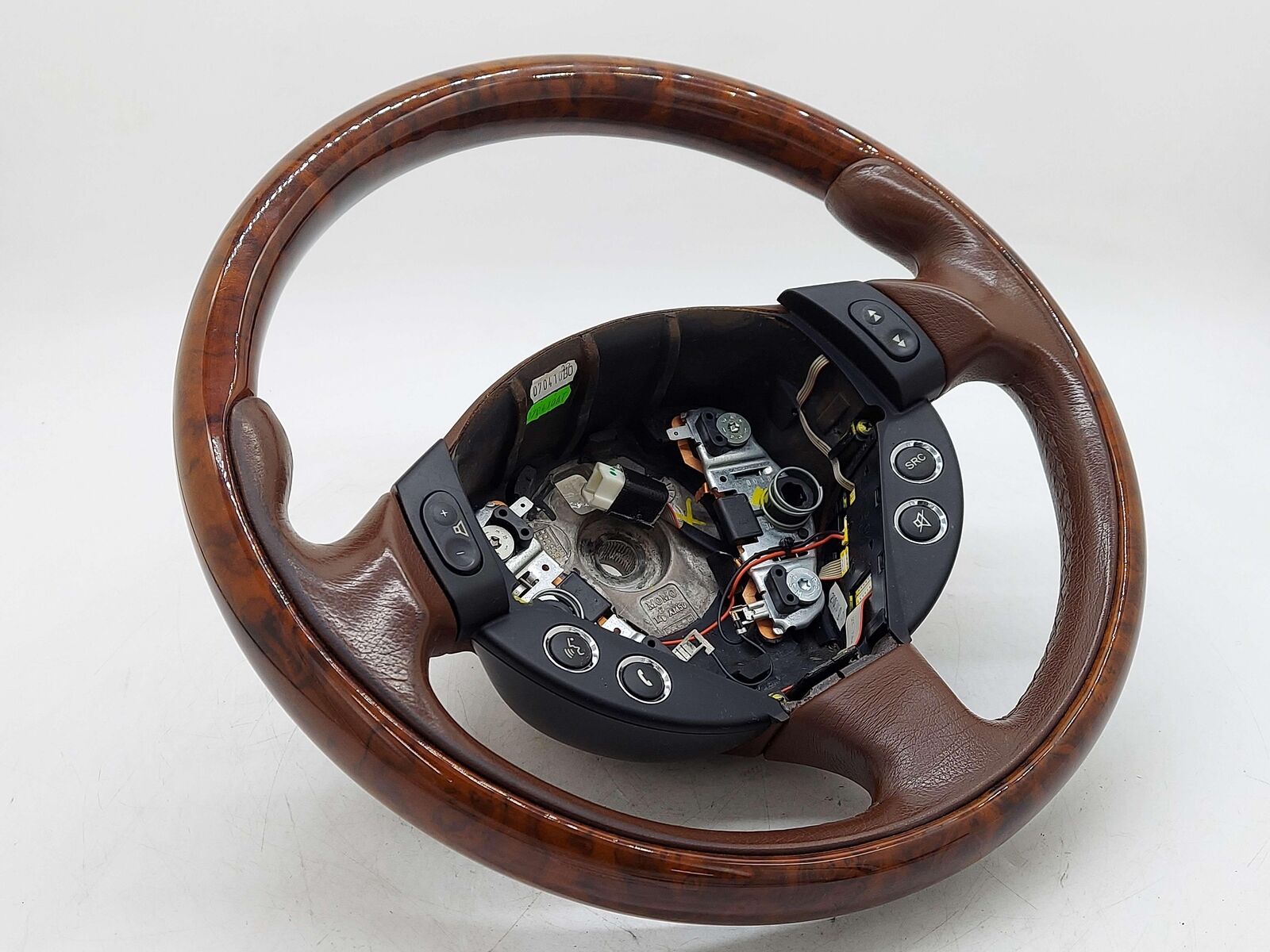 2010 Maserati GranTurismo S M145 Coupe STEERING WHEEL WOOD & BROWN LEATHER