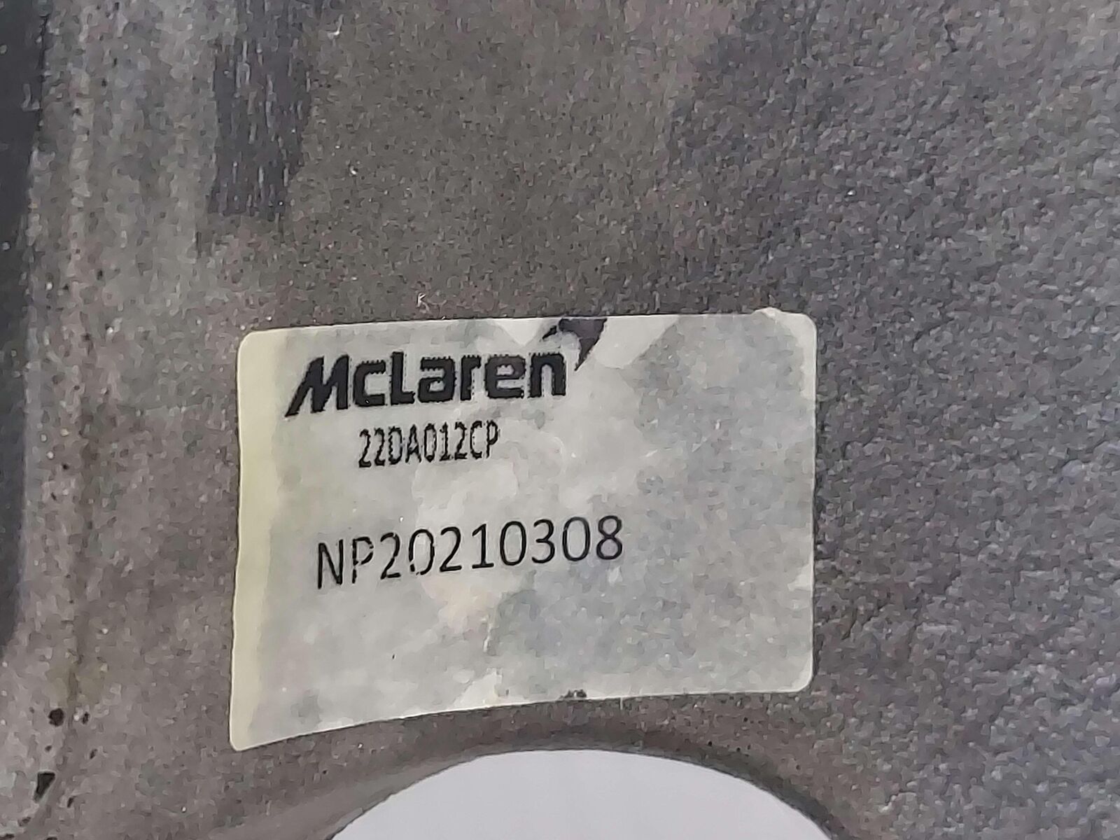 2023 McLaren Artura Power Steering Pump Motor Foam Insulation 2DA012CP *note