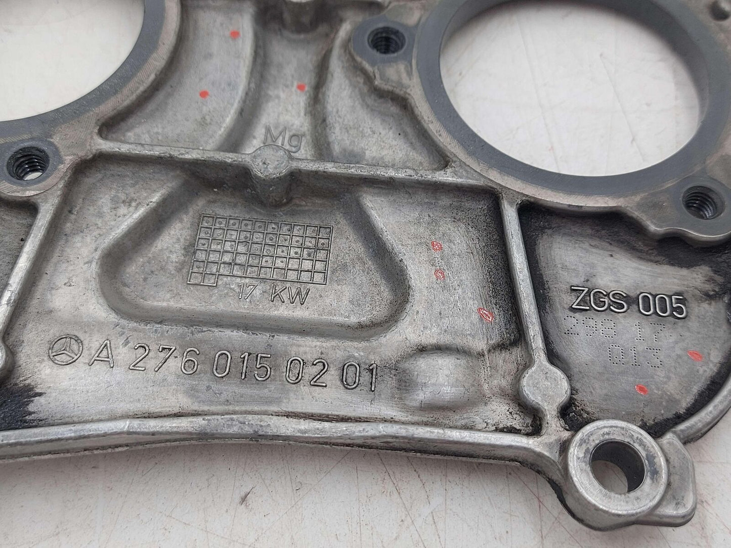 12-21 MERCEDES C43 W205 3.0L LEFT UPPER ENGINE TIMING COVER A2760150201 276.823