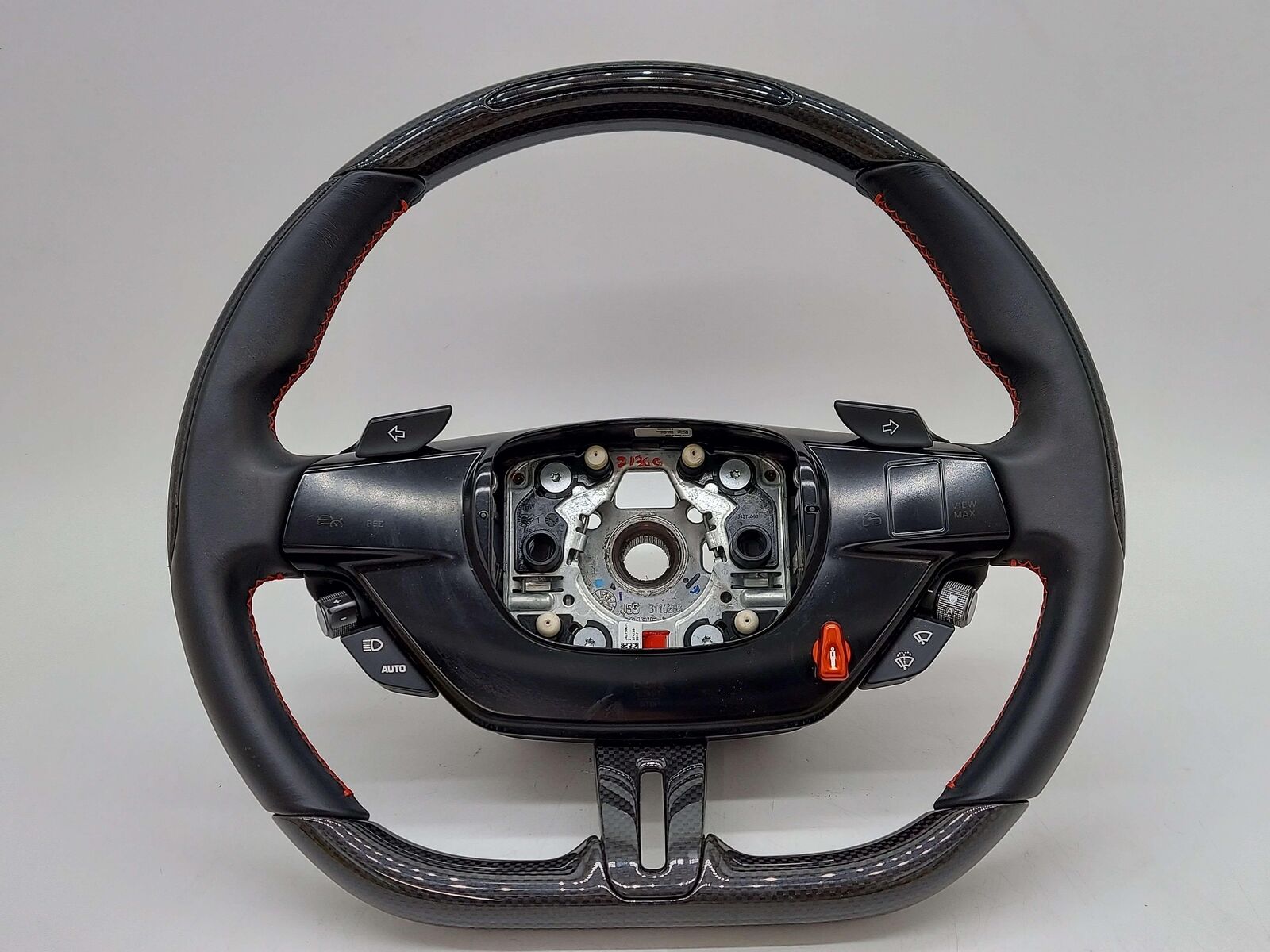 2021 FERRARI ROMA F169 STEERING WHEEL CARBON FIBER RACE DISPLAY RED STITCH OEM