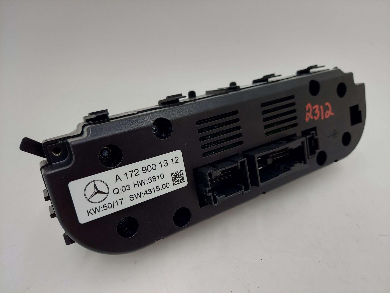 17-20 Mercedes Slc43 Heater A/c AC Climate Control Dual Zone Control A1729001312