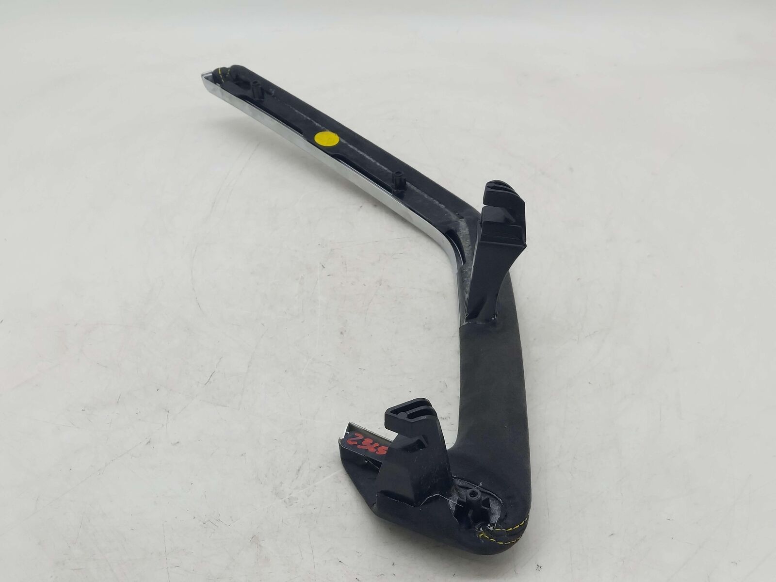 2016 PORSCHE CAYMAN GT4 981 LEFT DOOR PANEL GRAB HANDLE ALCANTARA YELLOW STITCH