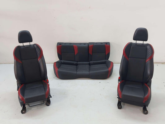 15-21 Subaru WRX Sti Black & Red Leather Seat Set *Notes*