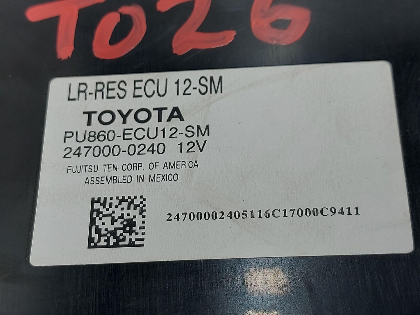 2017 Toyota Highlander Remote Start Module With Bracket PU860-ECU12 247000-0240
