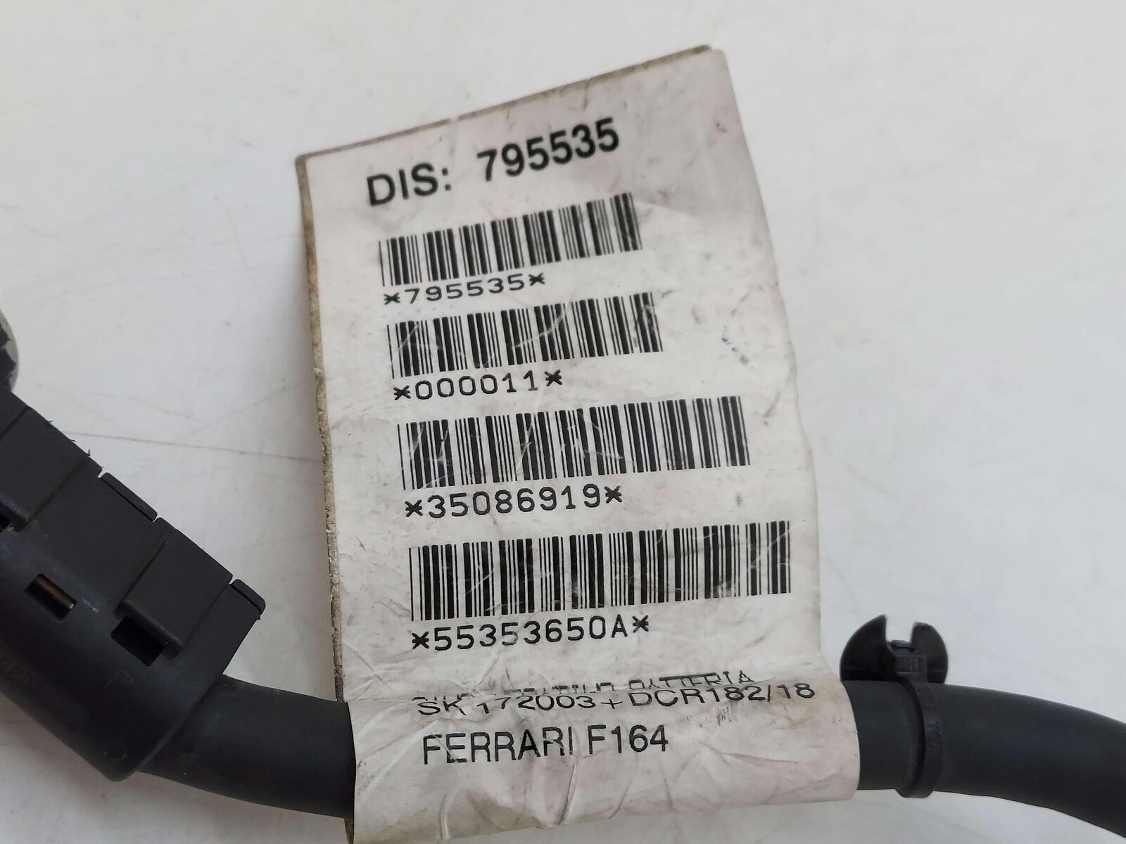 2021 FERRARI ROMA F169 BATTERY CABLE NEGATIVE 795535