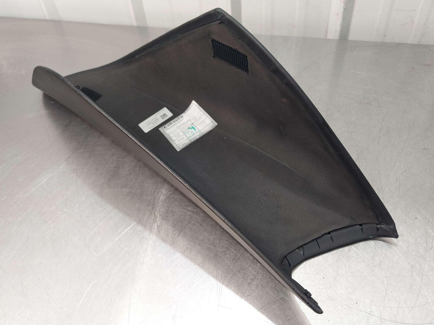 2016 MCLAREN 540C LEFT ROCKER SILL STEP TRIM COVER JET BLACK NAPPA LEATHER *NOTE