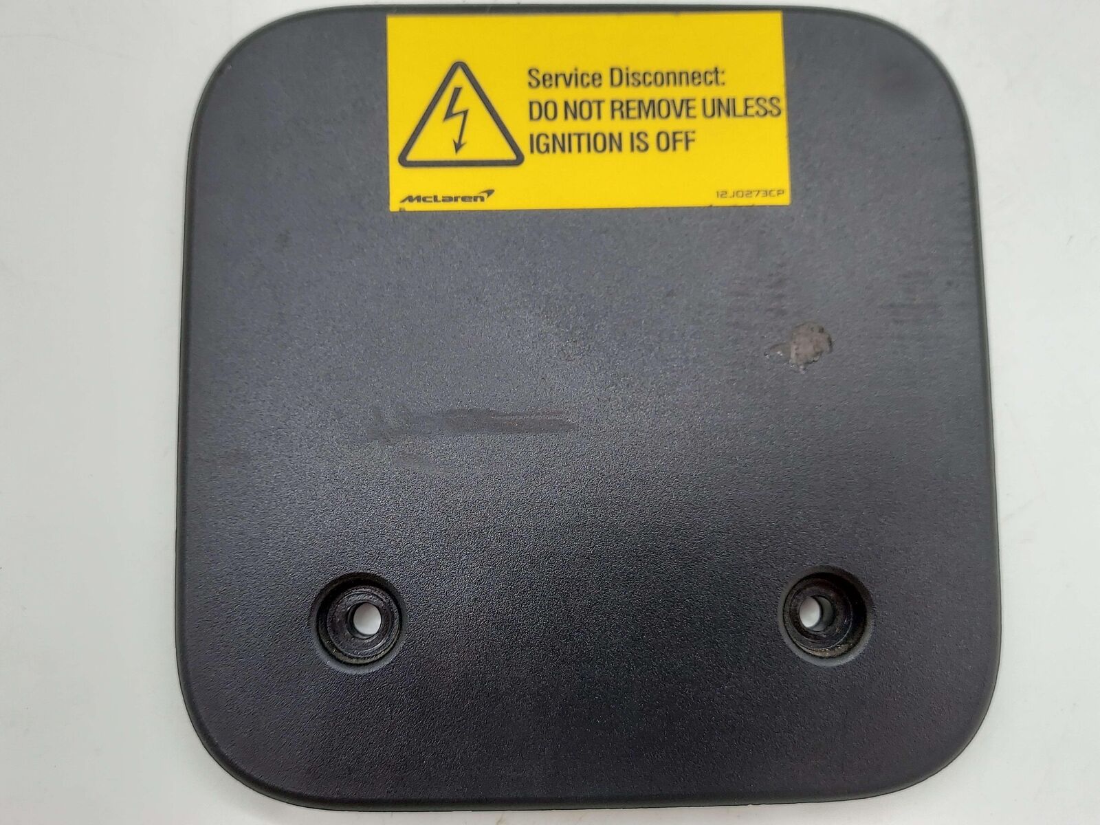 2023 McLaren Artura Hybrid Battery Service Cutoff Panel *Notes* 16JA085CP