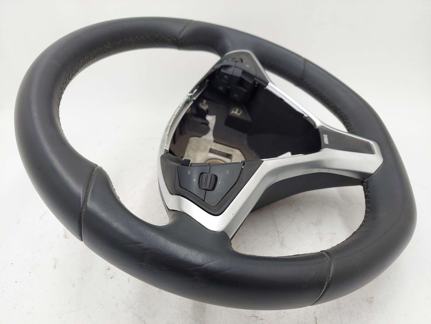 2013 Tesla S Steering Wheel Black Flat Bottom 1005279-00-D