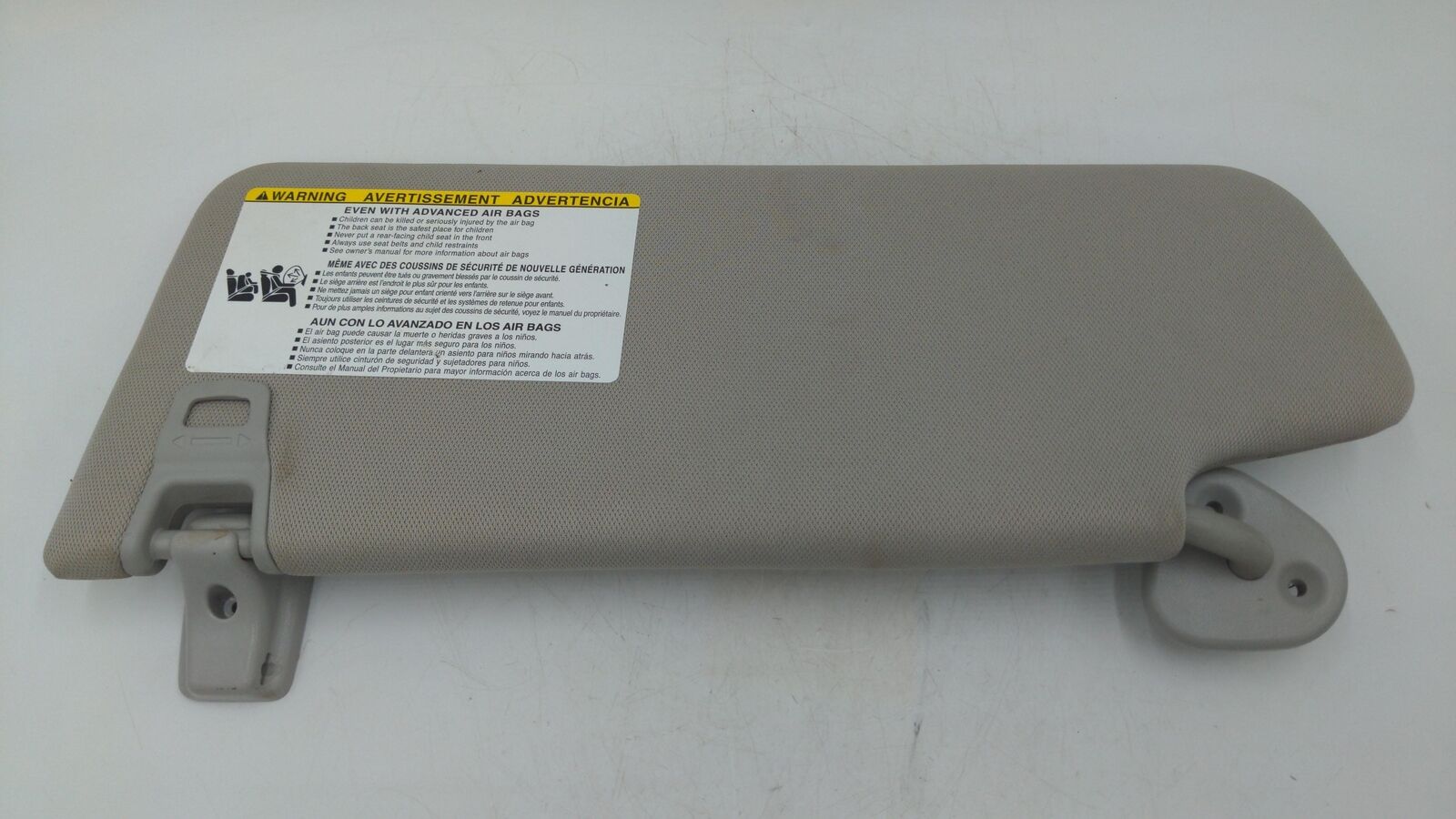 14-21 TOYOTA TUNDRA RH RIGHT SUN VISOR GREY ILLUMINATED