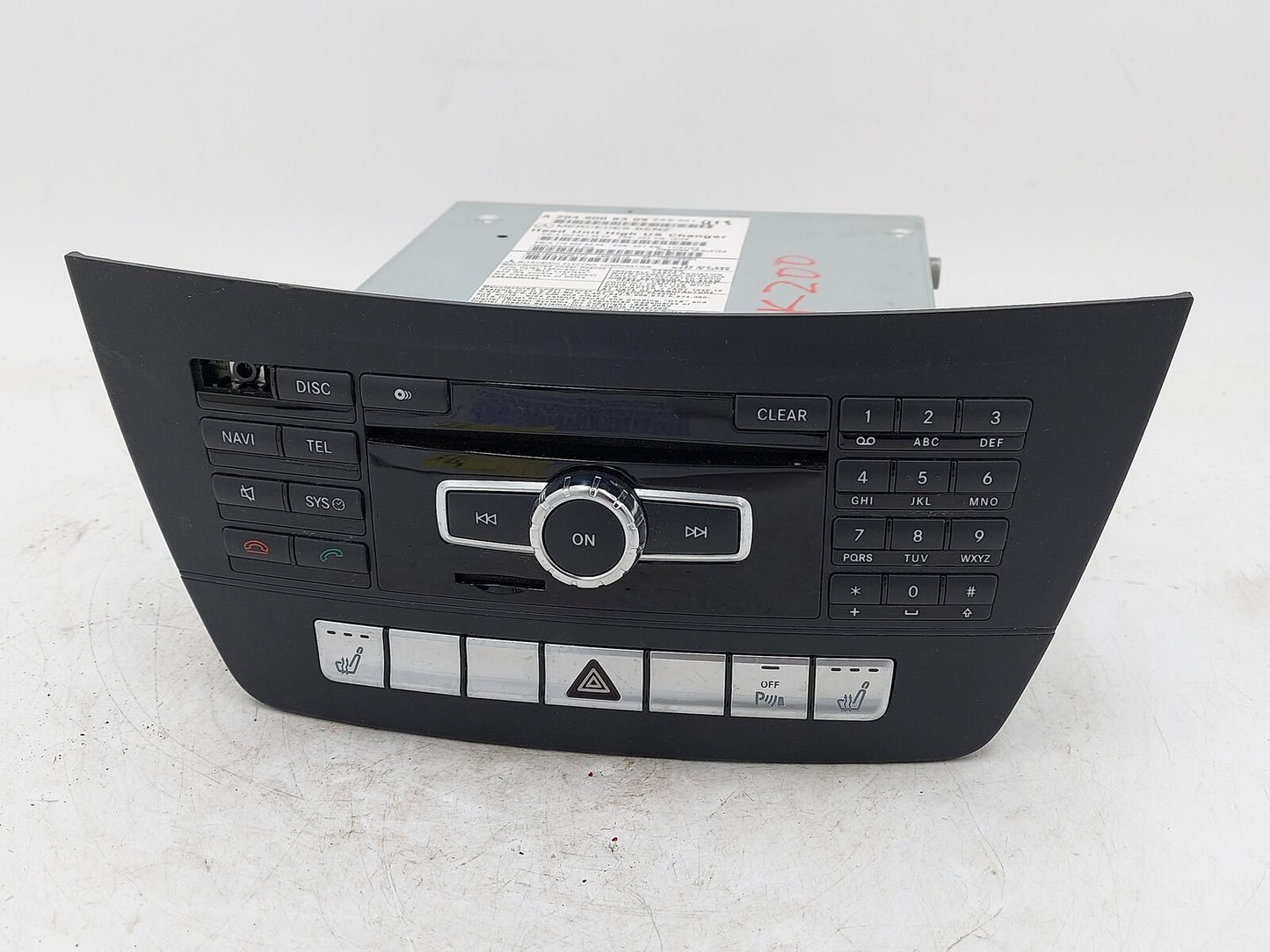 12 Mercedes C300 W204 Radio Navigation Receiver LT A2049006309 *Notes*