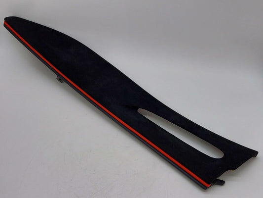 21 FERRARI ROMA F169 LEFT CONSOLE SIDE TRIM PANEL ALCANTARA W/RED PIPING 338042